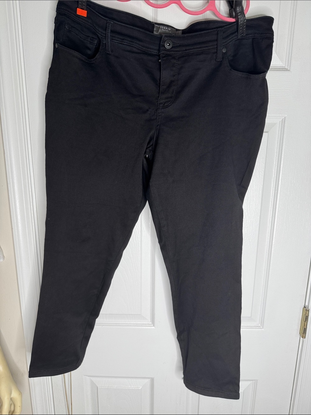 Torrid Luxe Skinny Sateen Stretch Black Jeans Size 20S